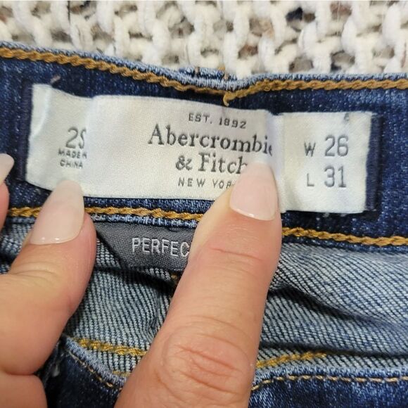 Abercrombie & Fitch Women's Blue Boot Cut Jeans - Picture 7 of 9